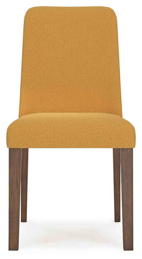 Lyncott Mustard & Brown Round Dining Room Set by Ashley at Eve Furniture