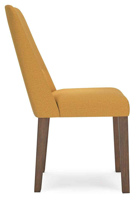 Lyncott Mustard & Brown Round Dining Room Set by Ashley at Eve Furniture