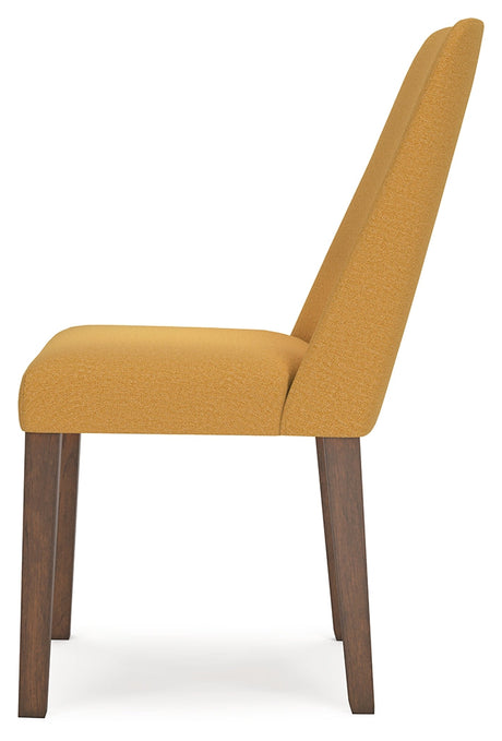 Lyncott Mustard & Brown Round Dining Room Set by Ashley at Eve Furniture