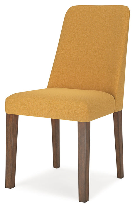 Lyncott Mustard & Brown Round Dining Room Set by Ashley at Eve Furniture