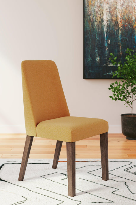 Lyncott Mustard/Brown Dining Chair, Set of 2 by Ashley at Eve Furniture