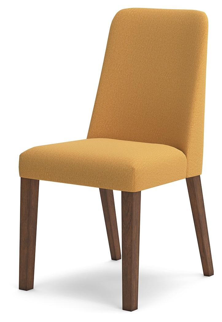 Lyncott Mustard/Brown Dining Chair, Set of 2 by Ashley at Eve Furniture