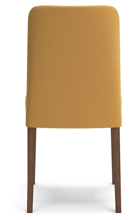 Lyncott Mustard/Brown Dining Chair, Set of 2 by Ashley at Eve Furniture