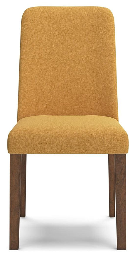 Lyncott Mustard/Brown Dining Chair, Set of 2 by Ashley at Eve Furniture