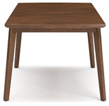 Lyncott Mustard & Brown Expandable Dining Room Set by Ashley at Eve Furniture