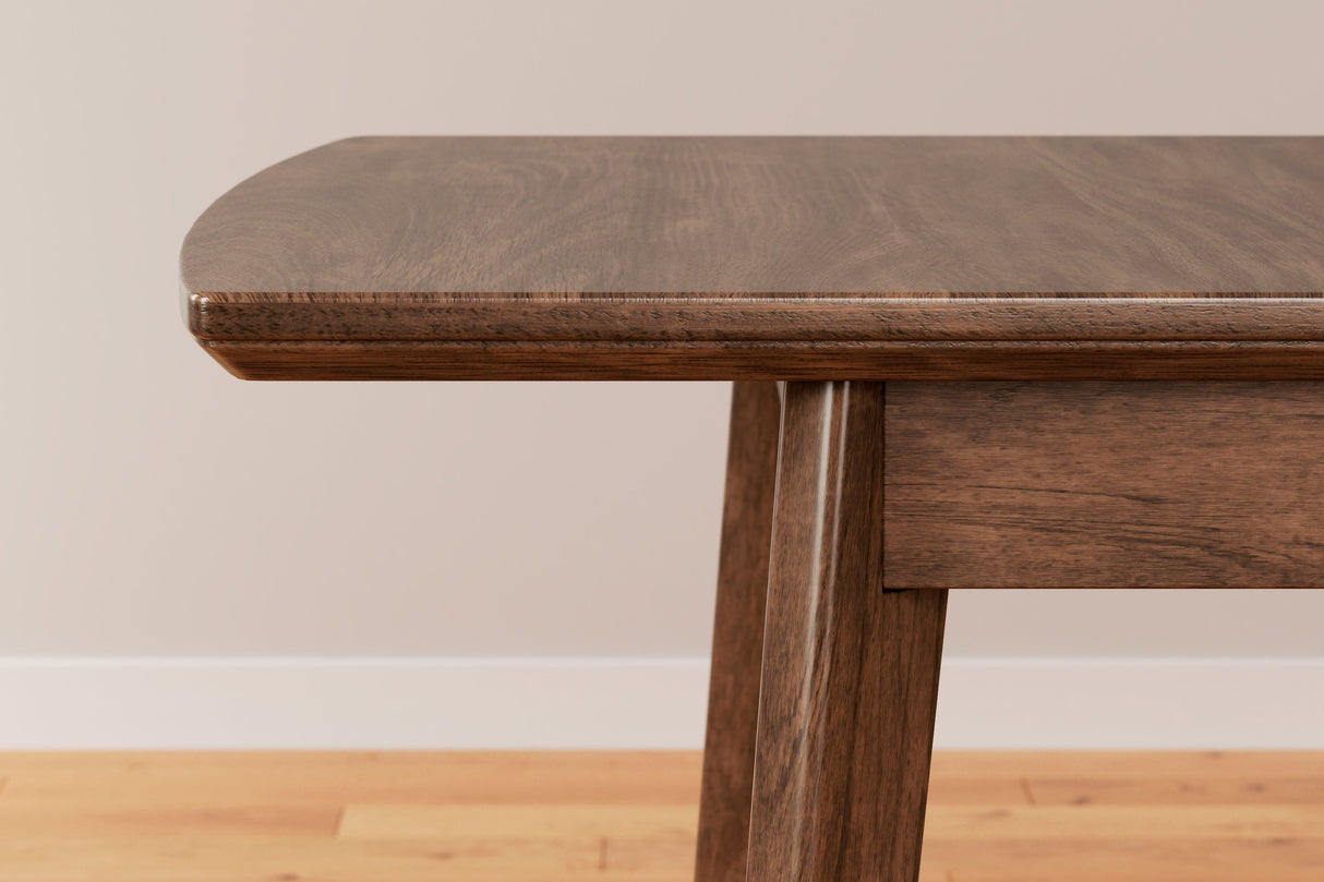 Lyncott Mustard & Brown Expandable Dining Room Set by Ashley at Eve Furniture