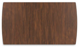 Lyncott Mustard & Brown Expandable Dining Room Set by Ashley at Eve Furniture