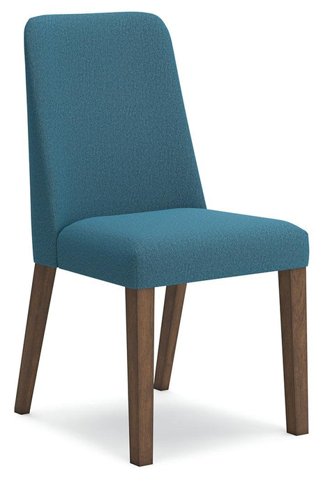 Lyncott Blue/Brown Dining Chair, Set of 2 by Ashley at Eve Furniture