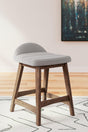 Lyncott Light Gray/Brown Counter Height Barstool, Set of 2 by Ashley at Eve Furniture