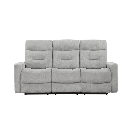 Lyndon Gray Double Reclining Living Room Set by Homelegance at Eve Furniture