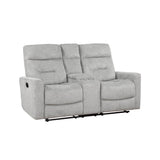 Lyndon Gray Double Reclining Living Room Set by Homelegance at Eve Furniture