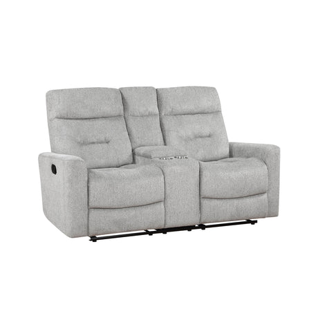Lyndon Gray Double Reclining Living Room Set by Homelegance at Eve Furniture