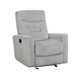 Lyndon Gray Glider Reclining Chair by Homelegance at Eve Furniture