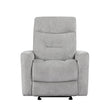 Lyndon Gray Glider Reclining Chair by Homelegance at Eve Furniture