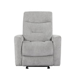 Lyndon Gray Glider Reclining Chair by Homelegance at Eve Furniture