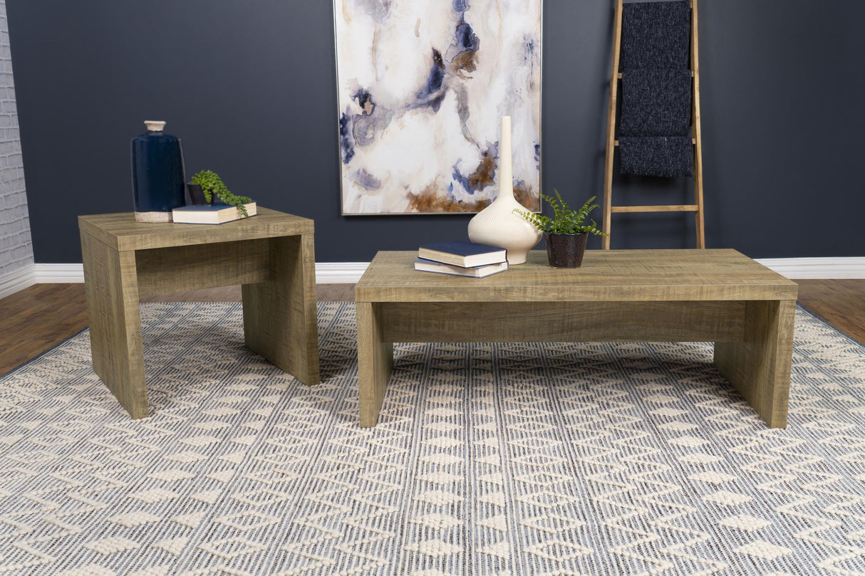 Lynette Mango 2-Piece Rectangular Coffee and End Table Set by Coaster at Eve Furniture