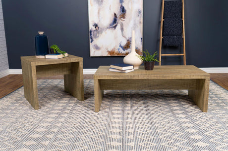 Lynette Mango Square Engineered Wood End Table by Coaster at Eve Furniture