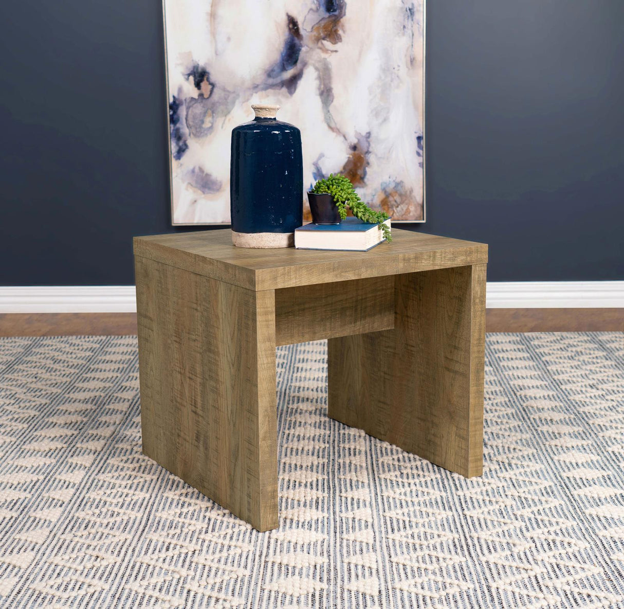 Lynette Mango Square Engineered Wood End Table by Coaster at Eve Furniture