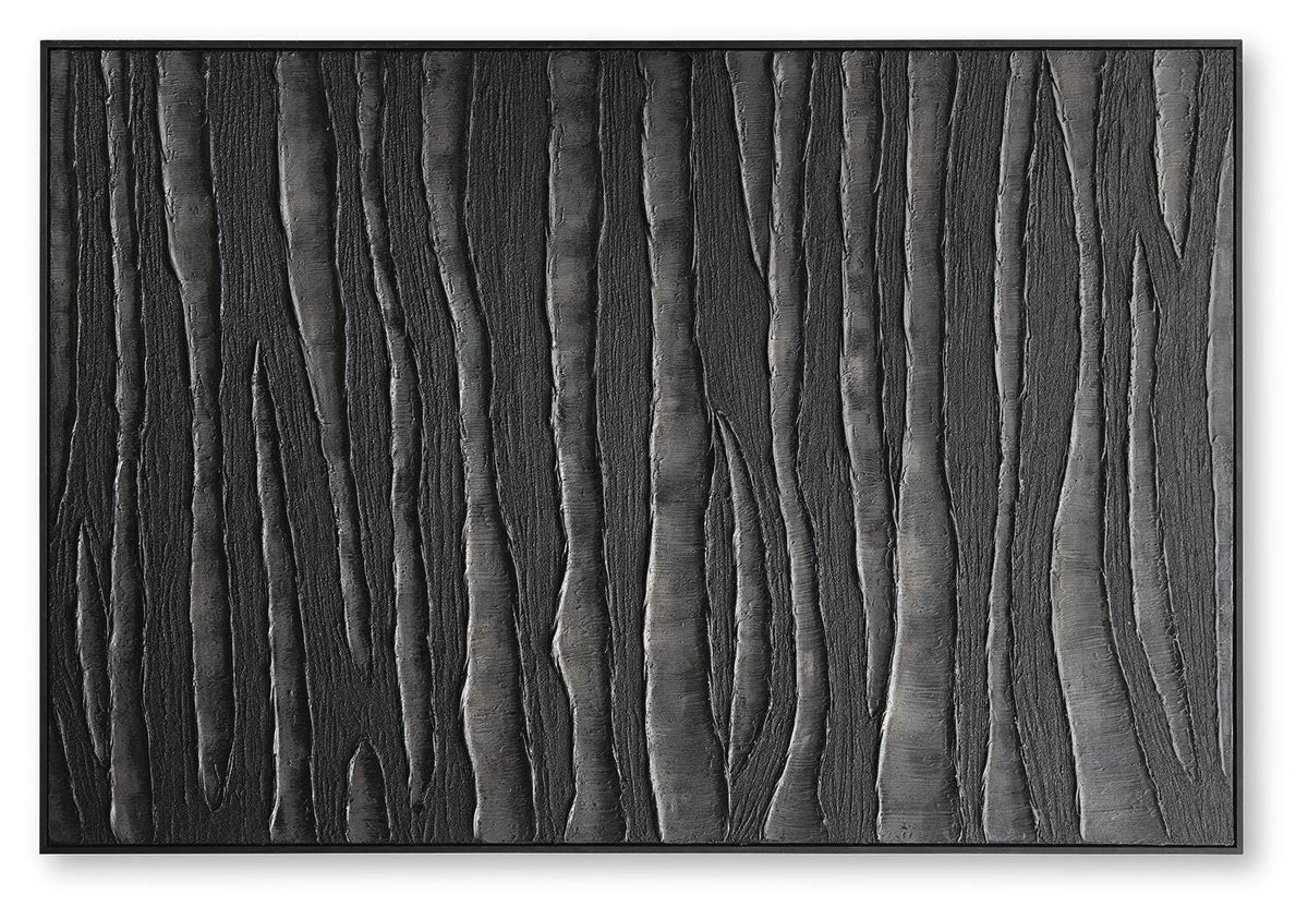 Lynnworth Black/Brown Wall Art by Ashley at Eve Furniture