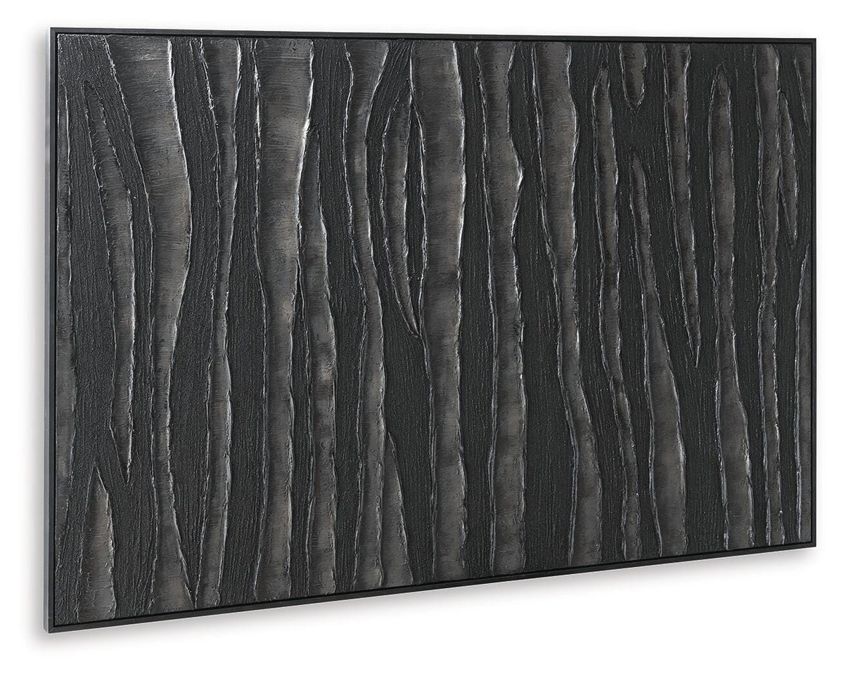Lynnworth Black/Brown Wall Art by Ashley at Eve Furniture