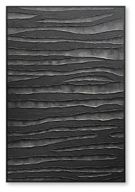 Lynnworth Black/Brown Wall Art by Ashley at Eve Furniture