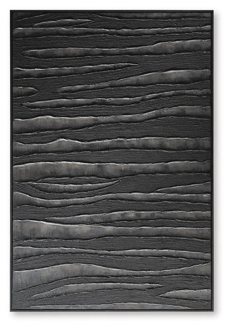 Lynnworth Black/Brown Wall Art by Ashley at Eve Furniture