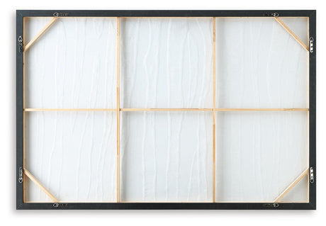 Lynnworth Black/Brown Wall Art by Ashley at Eve Furniture