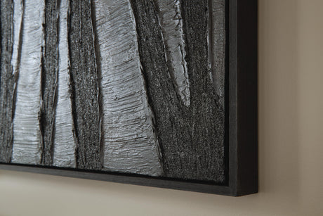 Lynnworth Black/Brown Wall Art by Ashley at Eve Furniture