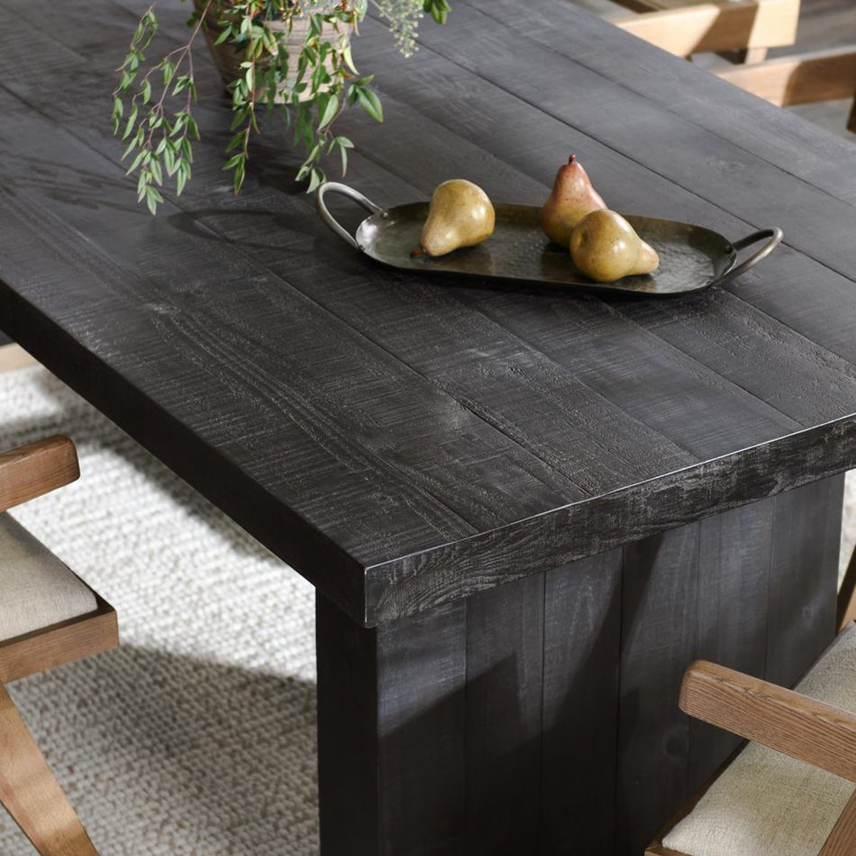 Lynx Carbon Black Dining Table by Classic Home at Eve Furniture