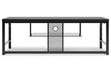 Lynxtyn Black 48" TV Stand by Ashley at Eve Furniture