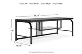 Lynxtyn Black 48" TV Stand by Ashley at Eve Furniture