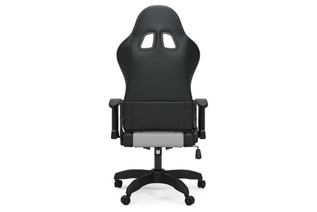 Lynxtyn White/Gray Home Office Desk Chair by Ashley at Eve Furniture