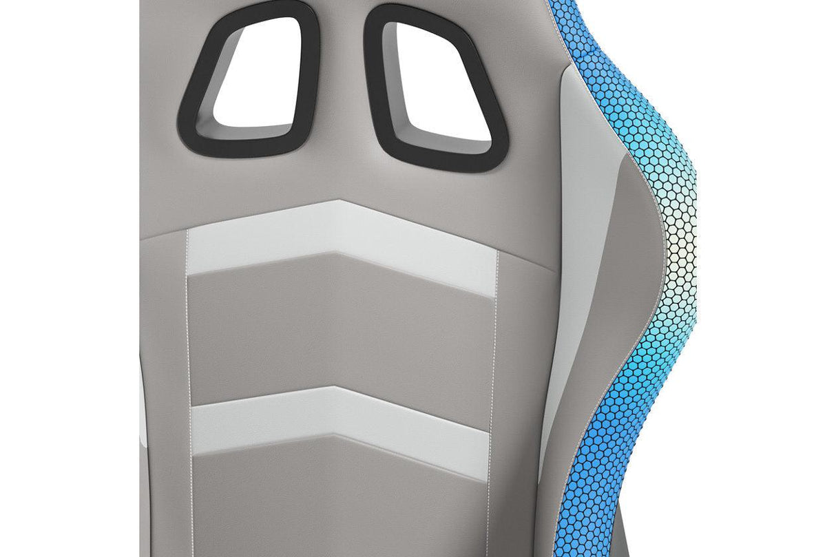 Lynxtyn White/Gray Home Office Desk Chair by Ashley at Eve Furniture