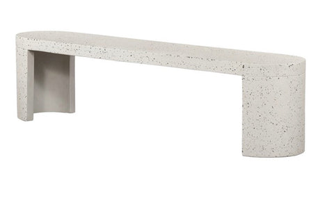 Lyon Outdoor Bench Light Grey by Moe's Home at Eve Furniture