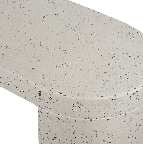 Lyon Outdoor Bench Light Grey by Moe's Home at Eve Furniture