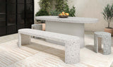 Lyon Outdoor Dining Table White Terrazzo by Moe's Home at Eve Furniture