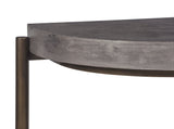 Lyon Semi-circular Natural Concrete and Metal Console Table by Modus Furniture at Eve Furniture