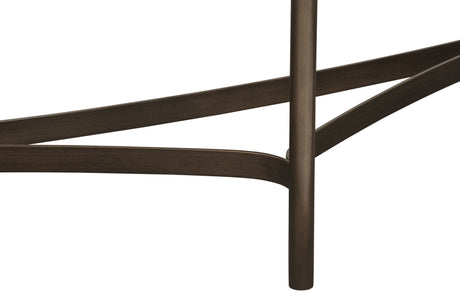 Lyon Semi-circular Natural Concrete and Metal Console Table by Modus Furniture at Eve Furniture