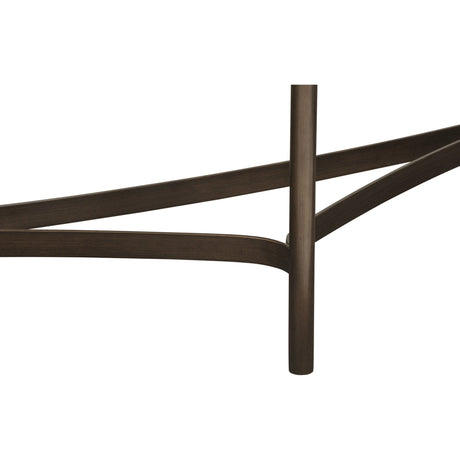 Lyon Semi-circular Natural Concrete and Metal Console Table by Modus Furniture at Eve Furniture
