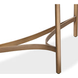 Lyon Semi-circular White Concrete and Metal Console Table by Modus Furniture at Eve Furniture