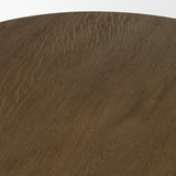 Lyonne Oblong Medium Brown Oak Wood Coffee Table by Mercana at Eve Furniture