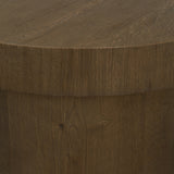 Lyonne Oblong Medium Brown Oak Wood Coffee Table by Mercana at Eve Furniture