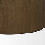Lyonne Oblong Medium Brown Oak Wood Coffee Table by Mercana at Eve Furniture