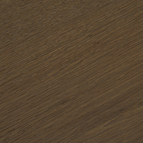 Lyonne Round Medium Brown Oak Wood Pedestal Side Tables by Mercana at Eve Furniture