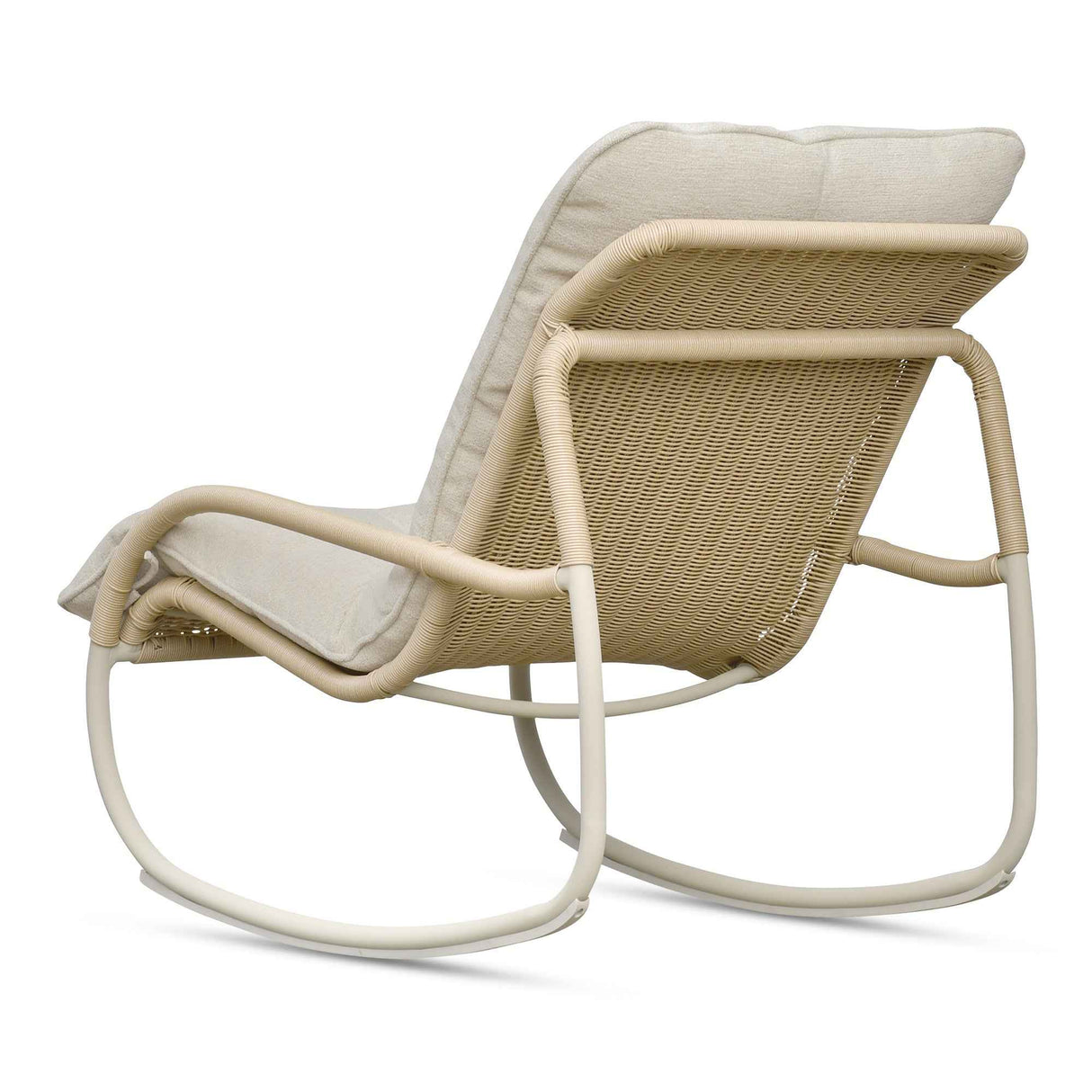 Lyra Beige Outdoor Rocking Chair