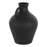 Lyra Black Terracotta Vase by MOES at Eve Furniture