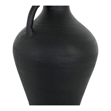 Lyra Black Terracotta Vase by MOES at Eve Furniture