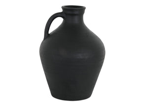 Lyra Black Terracotta Vase by MOES at Eve Furniture