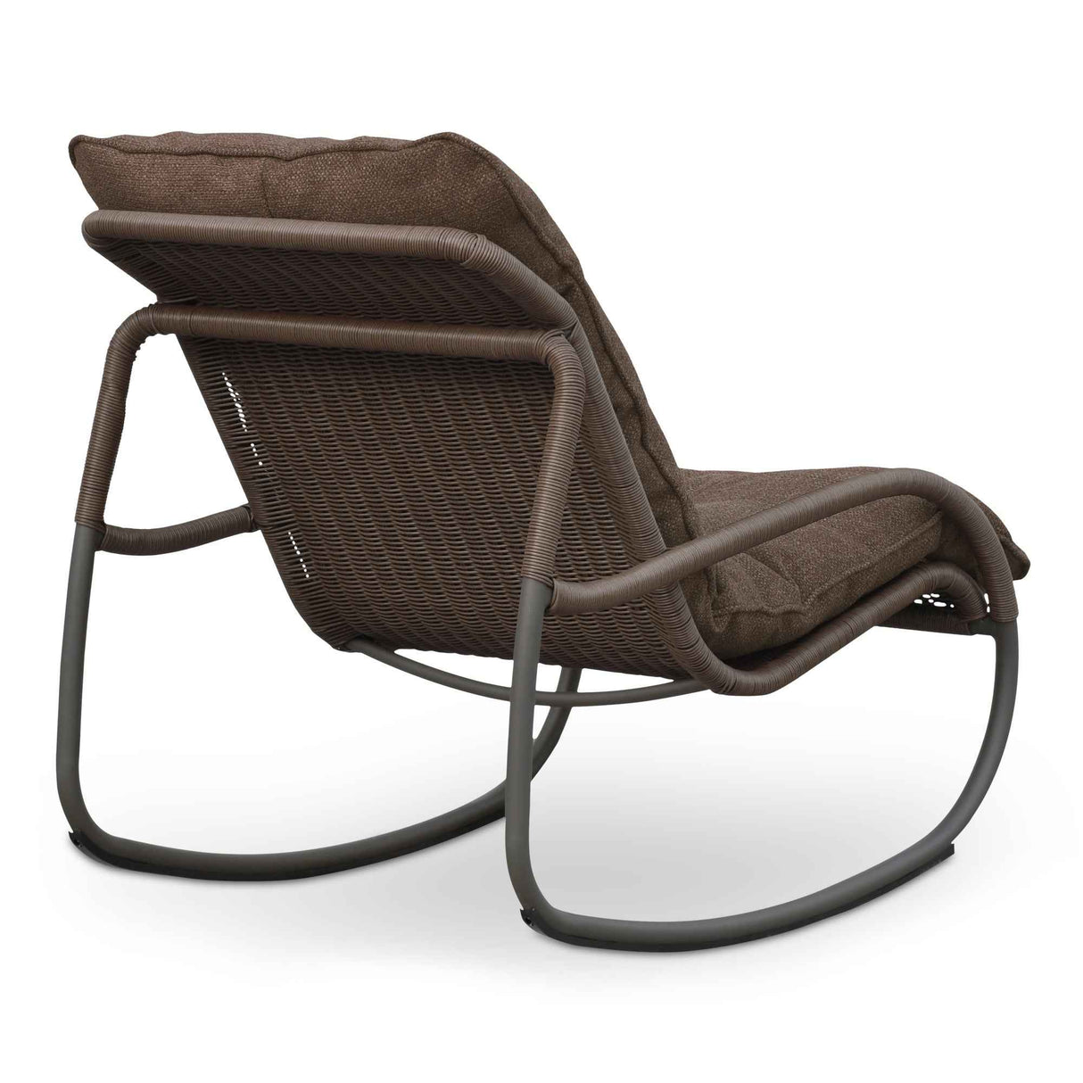 Lyra Brown Outdoor Rocking Chair by Moe's Home at Eve Furniture