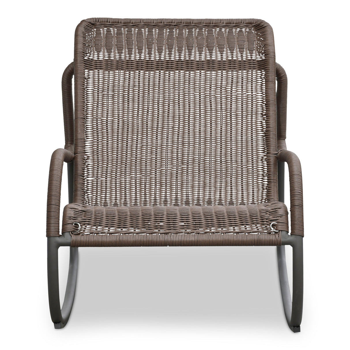 Lyra Brown Outdoor Rocking Chair by Moe's Home at Eve Furniture